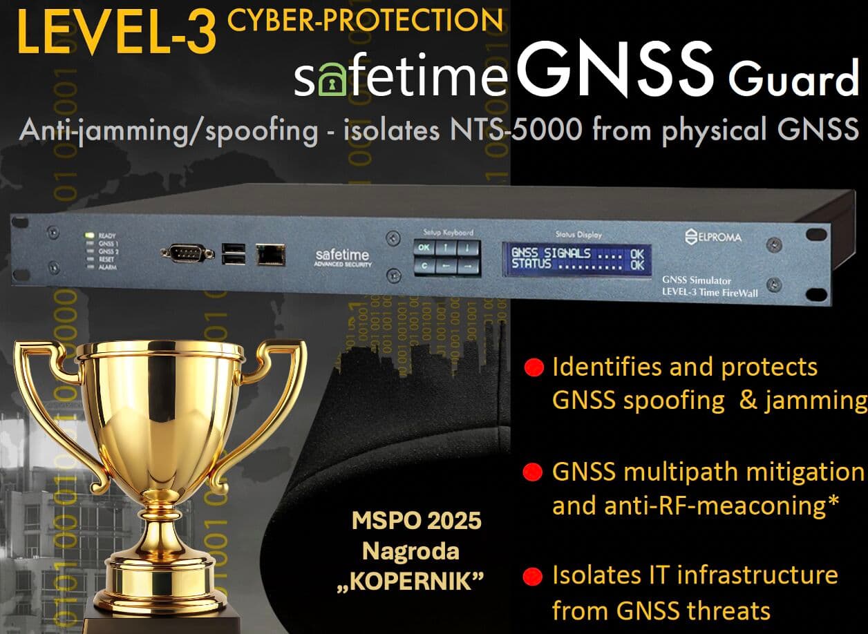 ELPROMA ELECTRONICS fue galardonada en la Exposición Internacional de la Industria de Defensa en Kielce (MSPO) por su simulador GNSS LEVEL-3. Cover