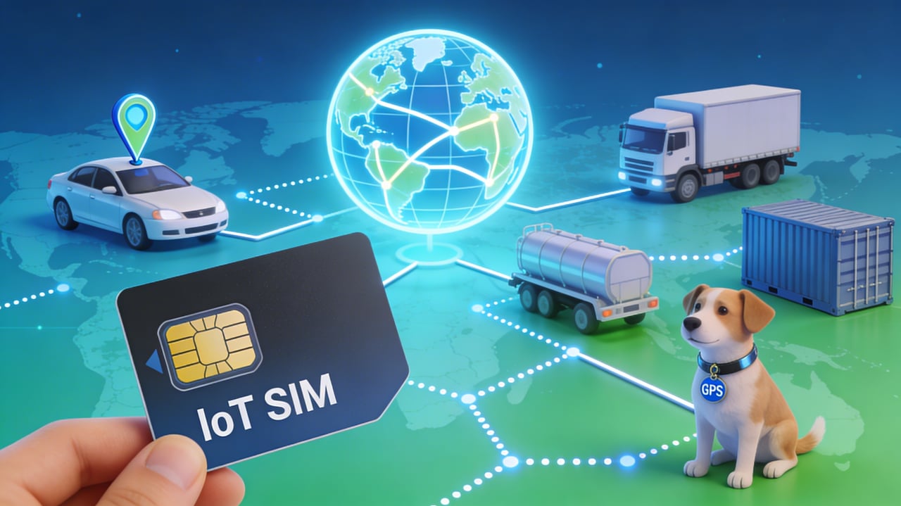 Uso de tarjetas SIM IoT prepago en aplicaciones de localización GPS Cover